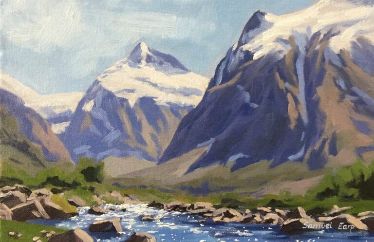 How to Paint Mountains in the Great Outdoors – Painting ‘En Plein Air’.