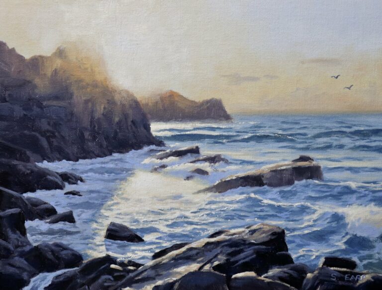 How to Paint a Sunset Seascape