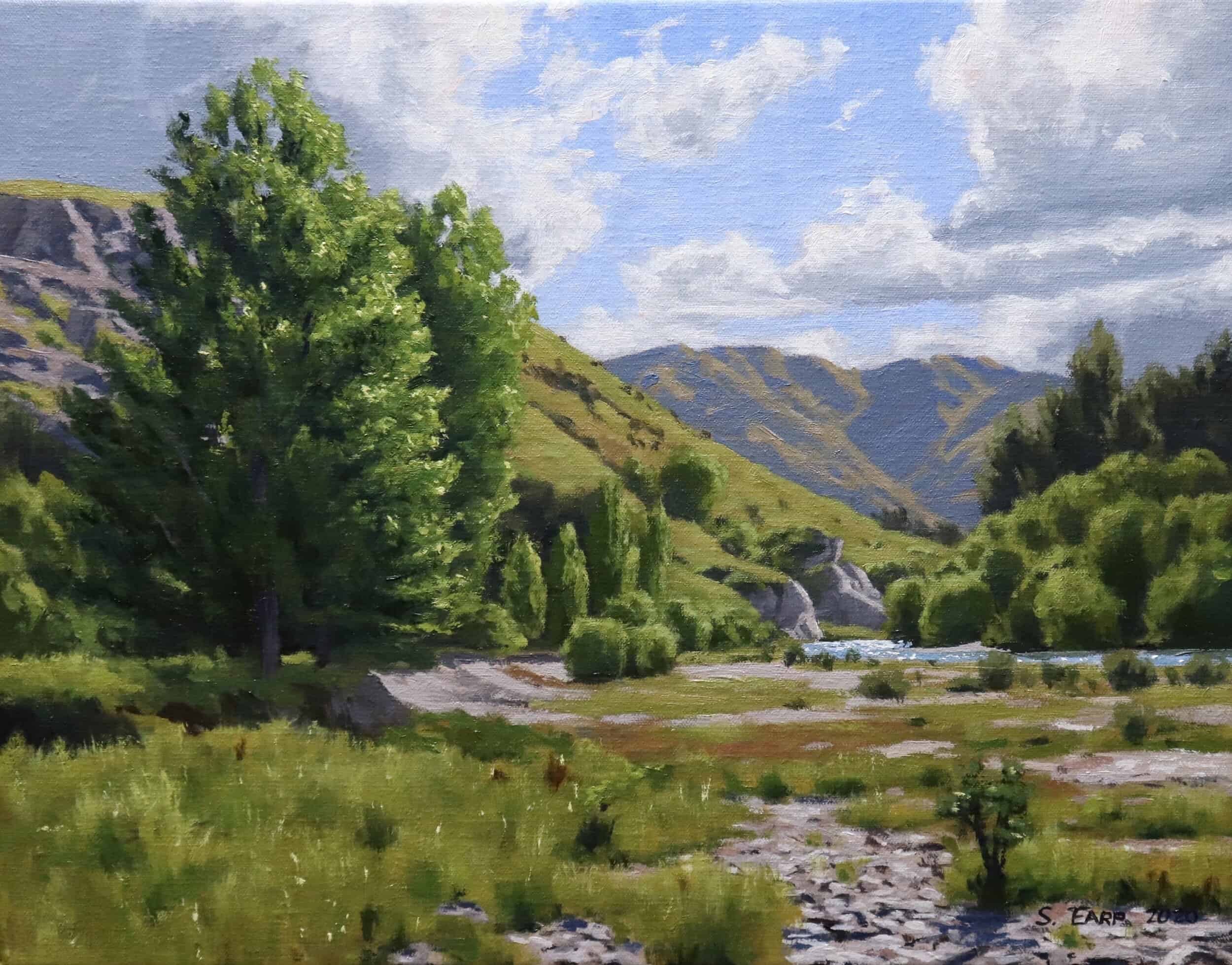 Tucker Beach - Queenstown -Samuel Earp - oil painting.JPG