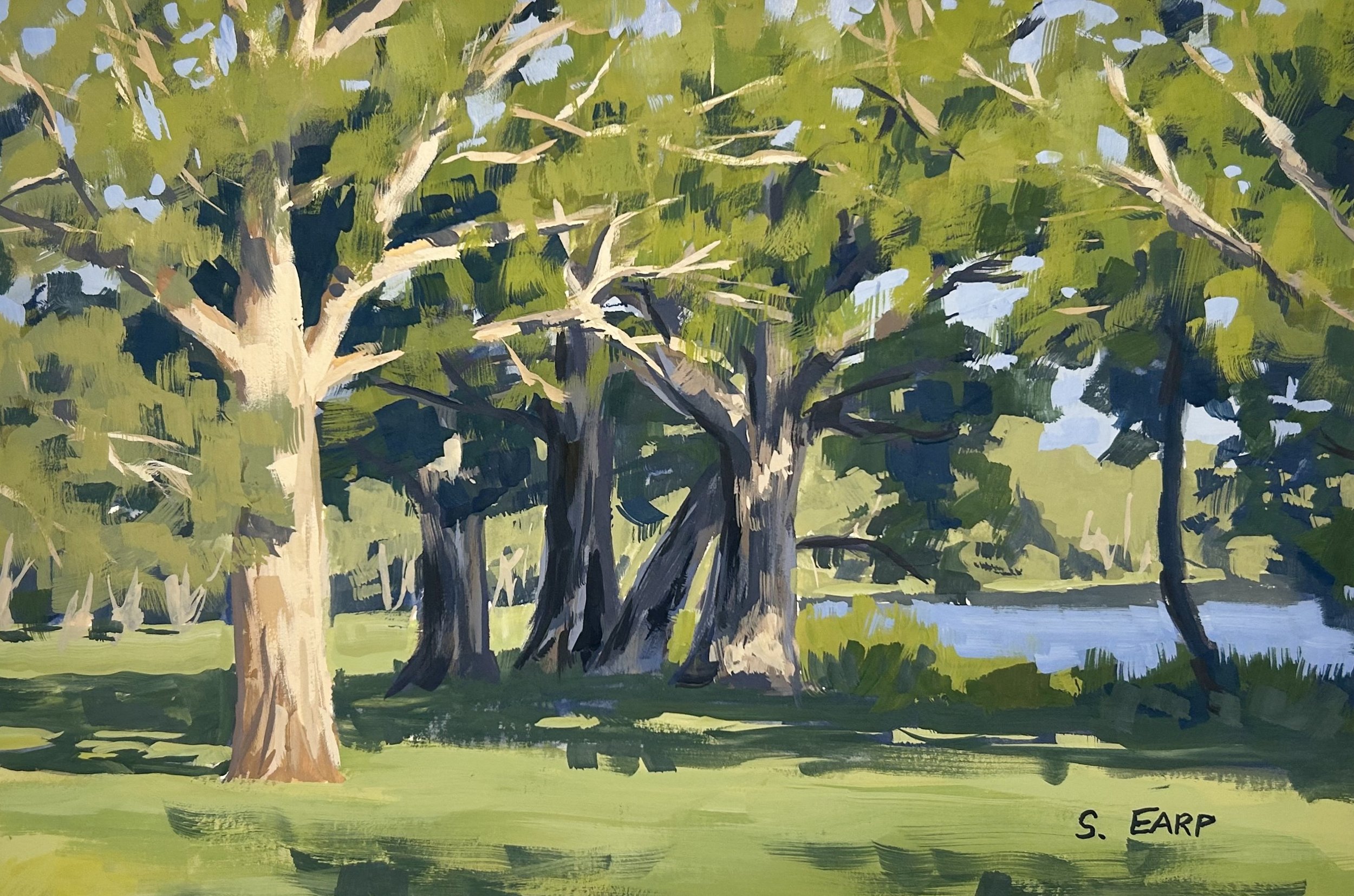 How to Paint Australian Trees in Gouache