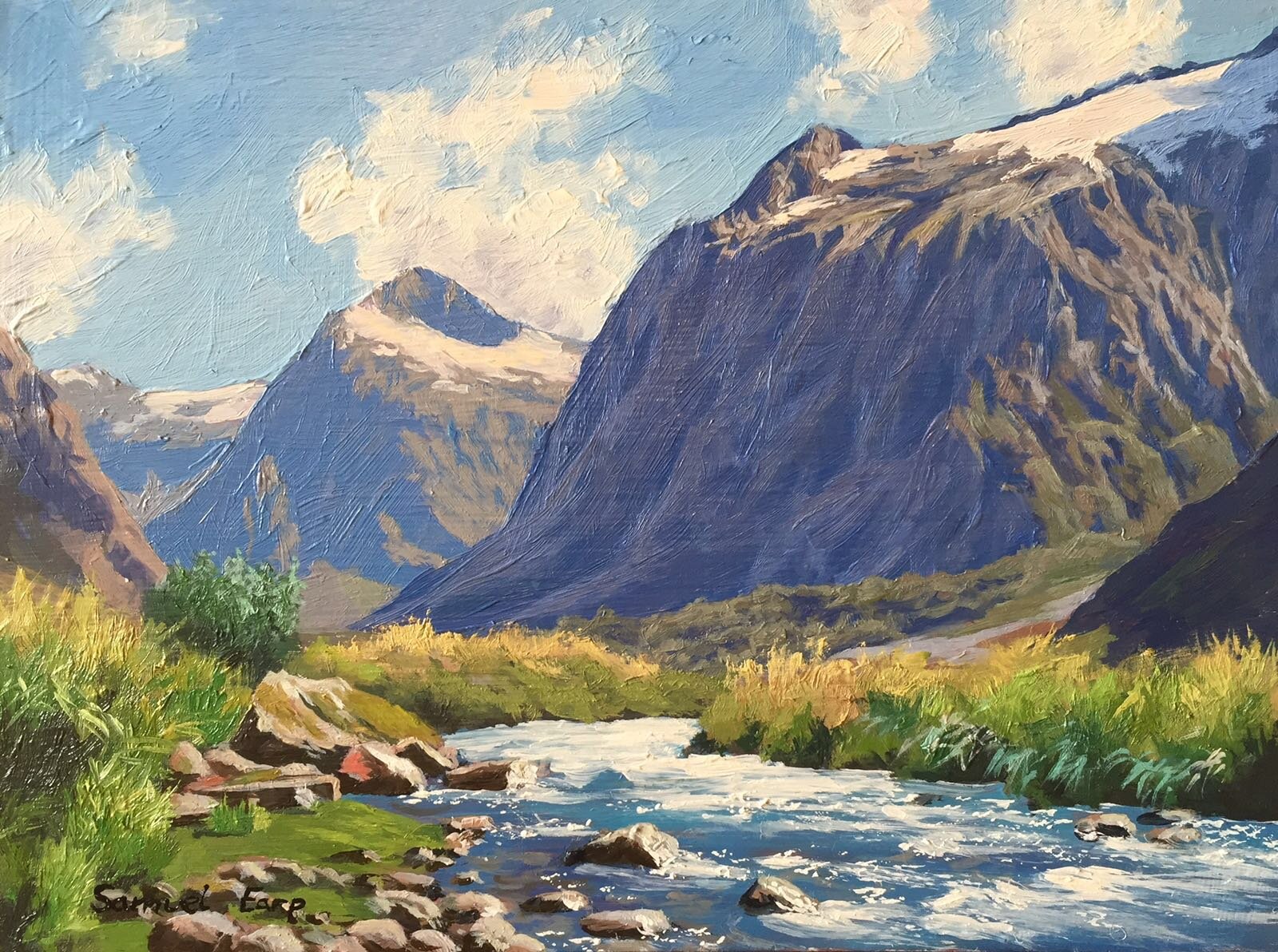 Mt Talbot - small painting - Samuel Earp.JPG