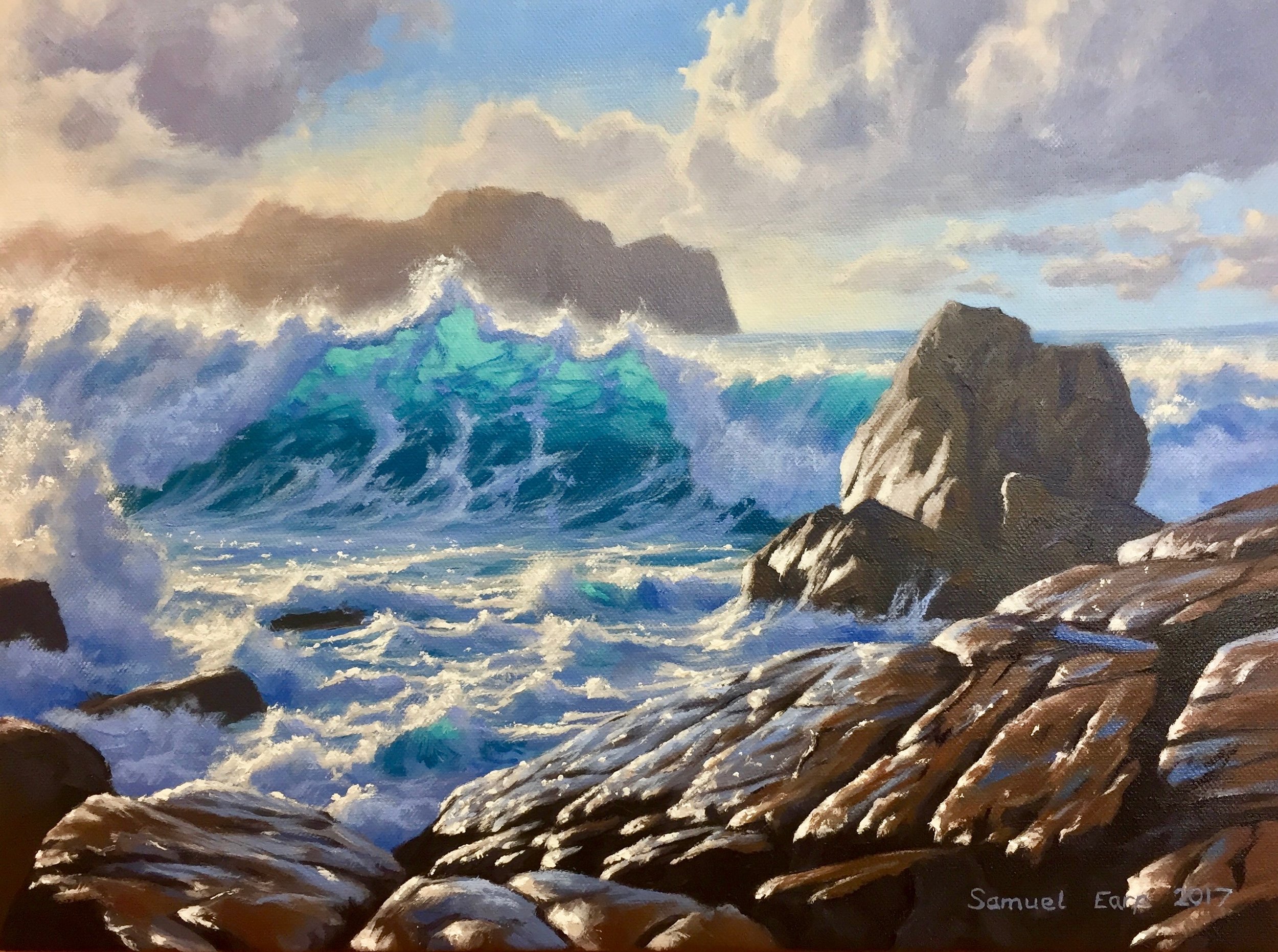 Port Soif Guernsey - Samuel Earp - Seascape - oil painting.jpg