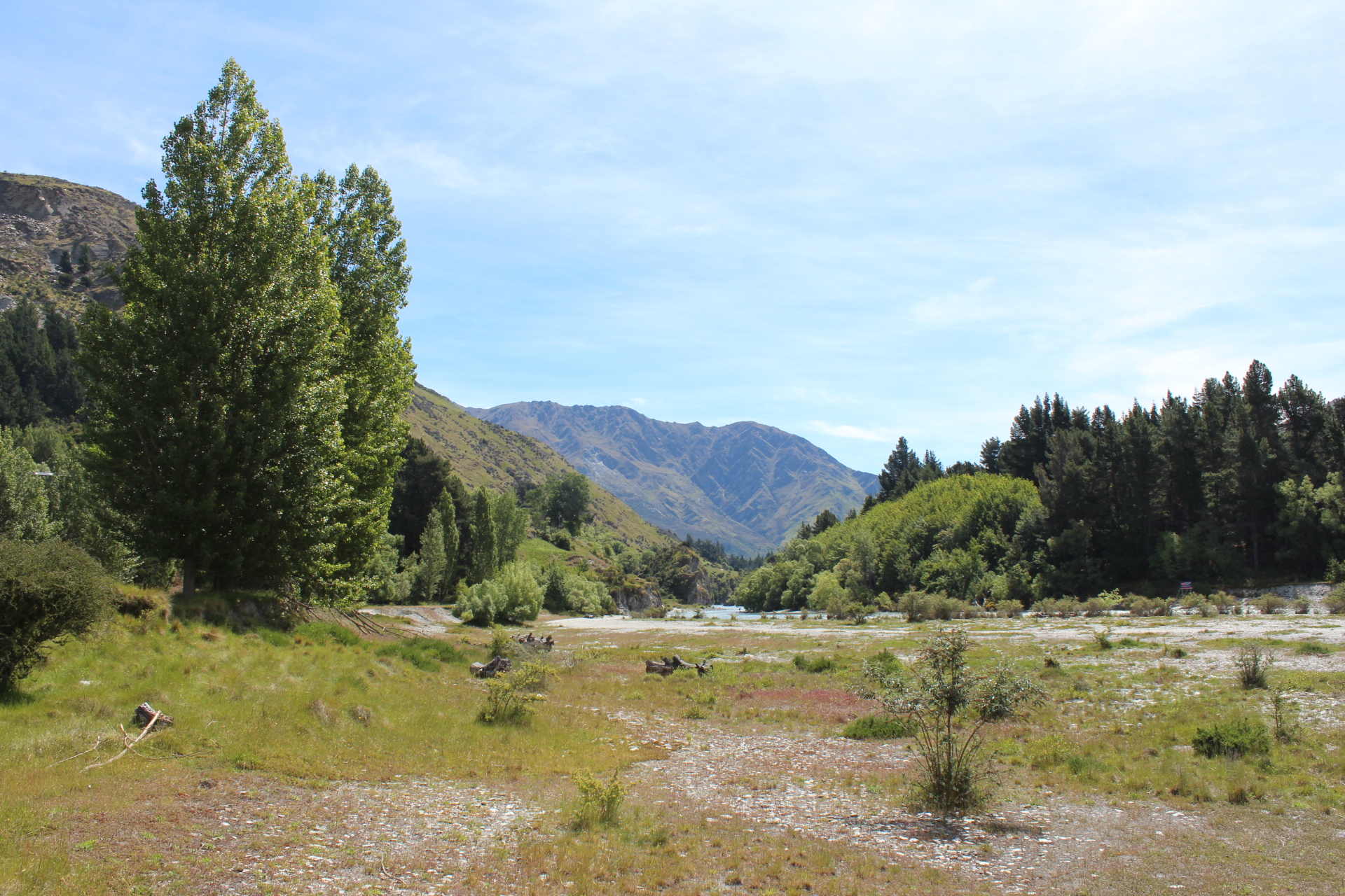 Tucker Beach, Shotover River, Queenstown, New Zealand.